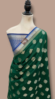 Pure Chiniya Silk Handloom Banarasi Saree - The Handlooms