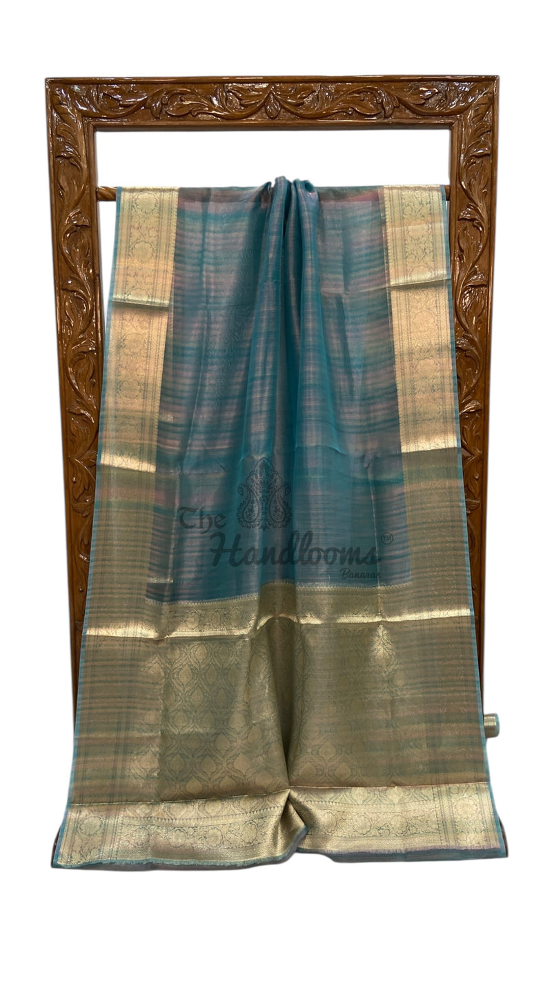 Pure Kora Tissue Handloom Banarasi Saree