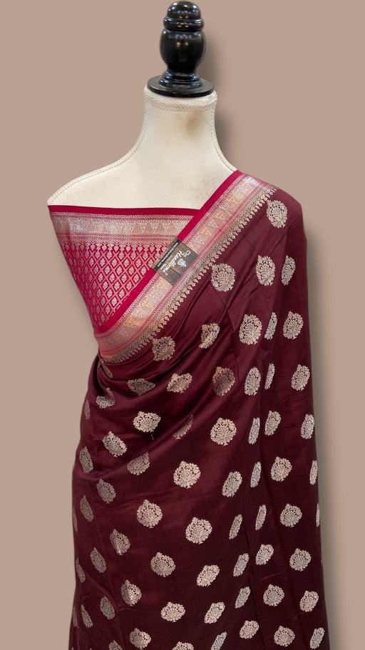 Pure Chiniya Silk Handloom Banarasi Saree - The Handlooms