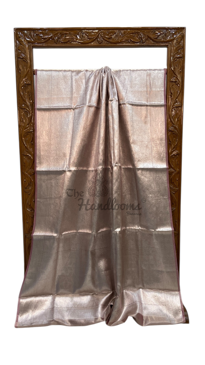 Pure Kora Tissue Tanchui Handloom Banarasi Saree - The Handlooms