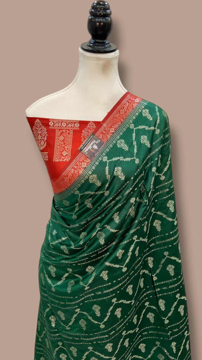 Pure Chiniya Silk Handloom Banarasi Saree - The Handlooms