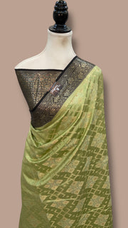 Pure Chiniya Silk Handloom Banarasi Saree - The Handlooms