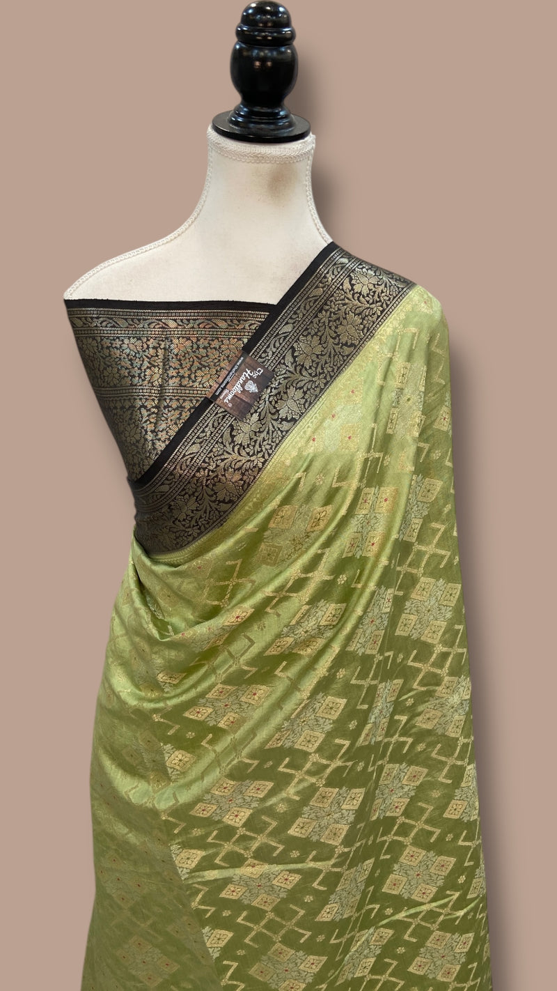 Pure Chiniya Silk Handloom Banarasi Saree - The Handlooms