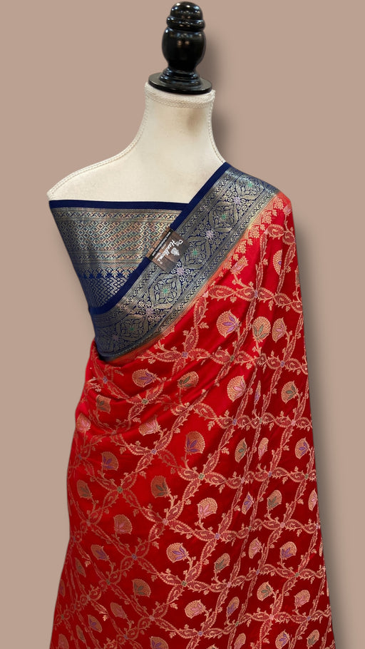 Pure Chiniya Silk Handloom Banarasi Saree - The Handlooms