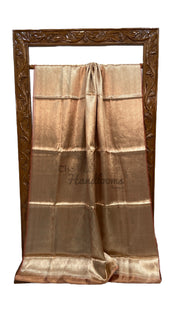 Pure Kora Tissue Tanchui Handloom Banarasi Saree - The Handlooms