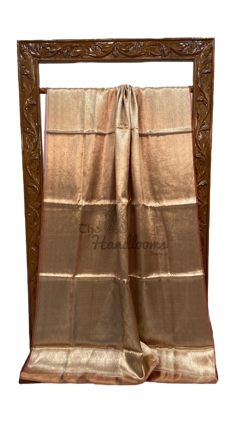 Pure Kora Tissue Tanchui Handloom Banarasi Saree - The Handlooms