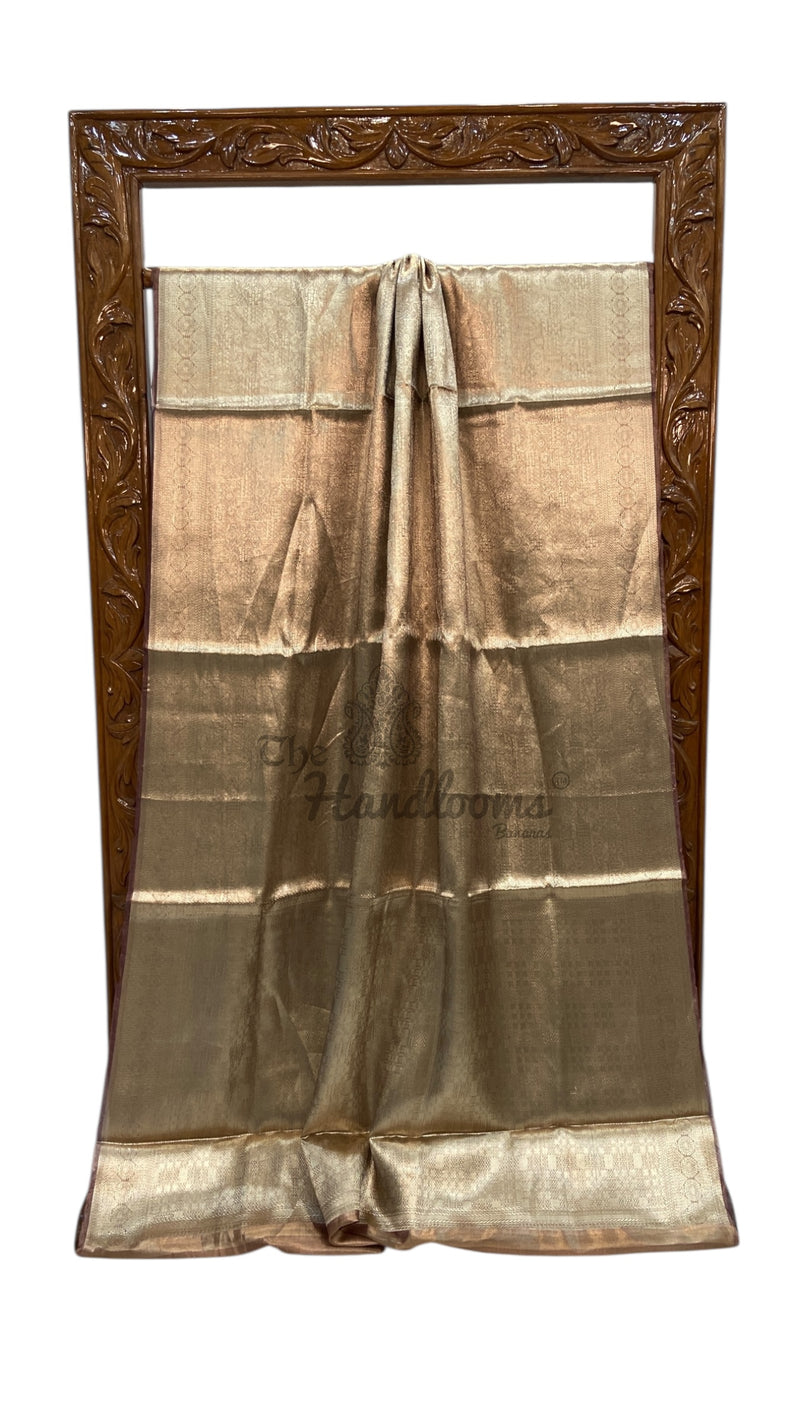 Pure Kora Tissue Tanchui Handloom Banarasi Saree
