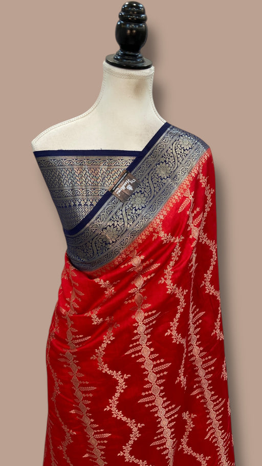 Pure Chiniya Silk Handloom Banarasi Saree - The Handlooms