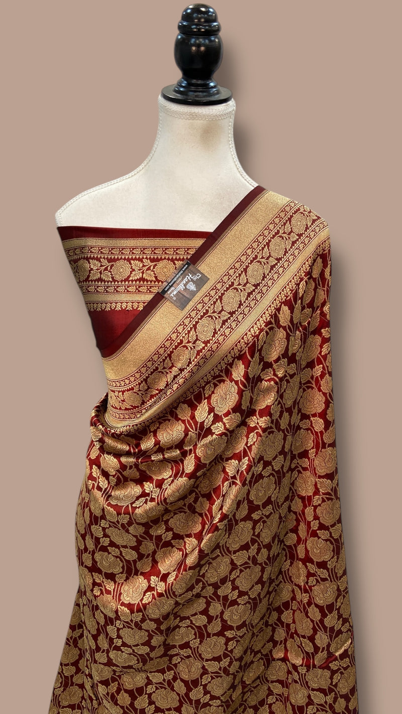 Pure Katan Silk Banarasi Handloom Saree - Tanchui Brocade