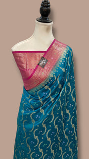 Pure Chiniya Silk Handloom Banarasi Saree - The Handlooms