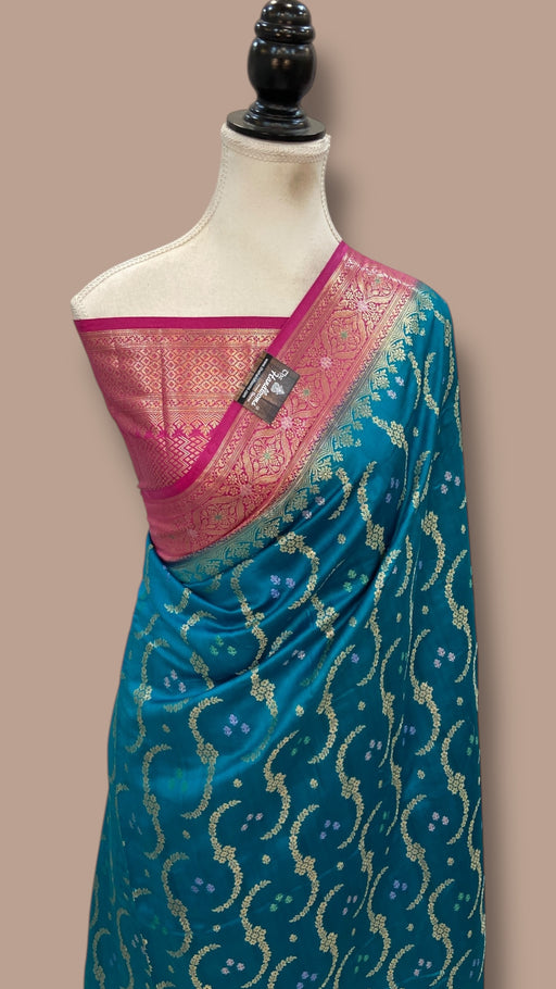 Pure Chiniya Silk Handloom Banarasi Saree - The Handlooms