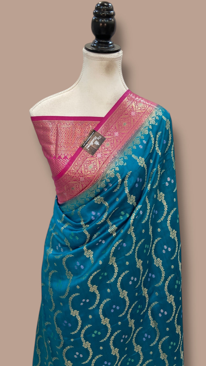 Pure Chiniya Silk Handloom Banarasi Saree - The Handlooms