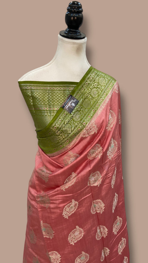 Pure Chiniya Silk Handloom Banarasi Saree - The Handlooms