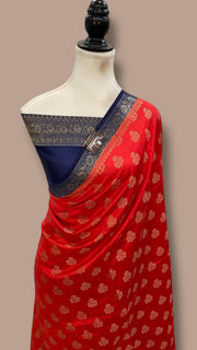 Pure Chiniya Silk Handloom Banarasi Saree - The Handlooms