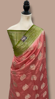 Pure Chiniya Silk Handloom Banarasi Saree - The Handlooms