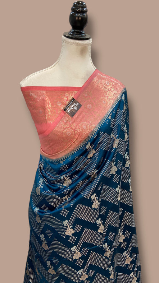 Pure Mango Silk Banarasi Handloom Saree - The Handlooms