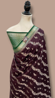 Pure Chiniya Silk Handloom Banarasi Saree - The Handlooms