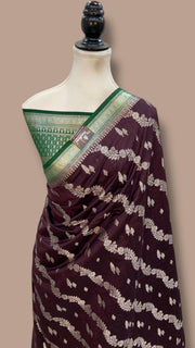 Pure Chiniya Silk Handloom Banarasi Saree - The Handlooms