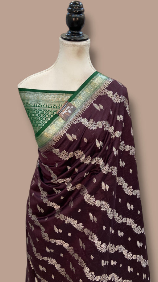 Pure Chiniya Silk Handloom Banarasi Saree - The Handlooms