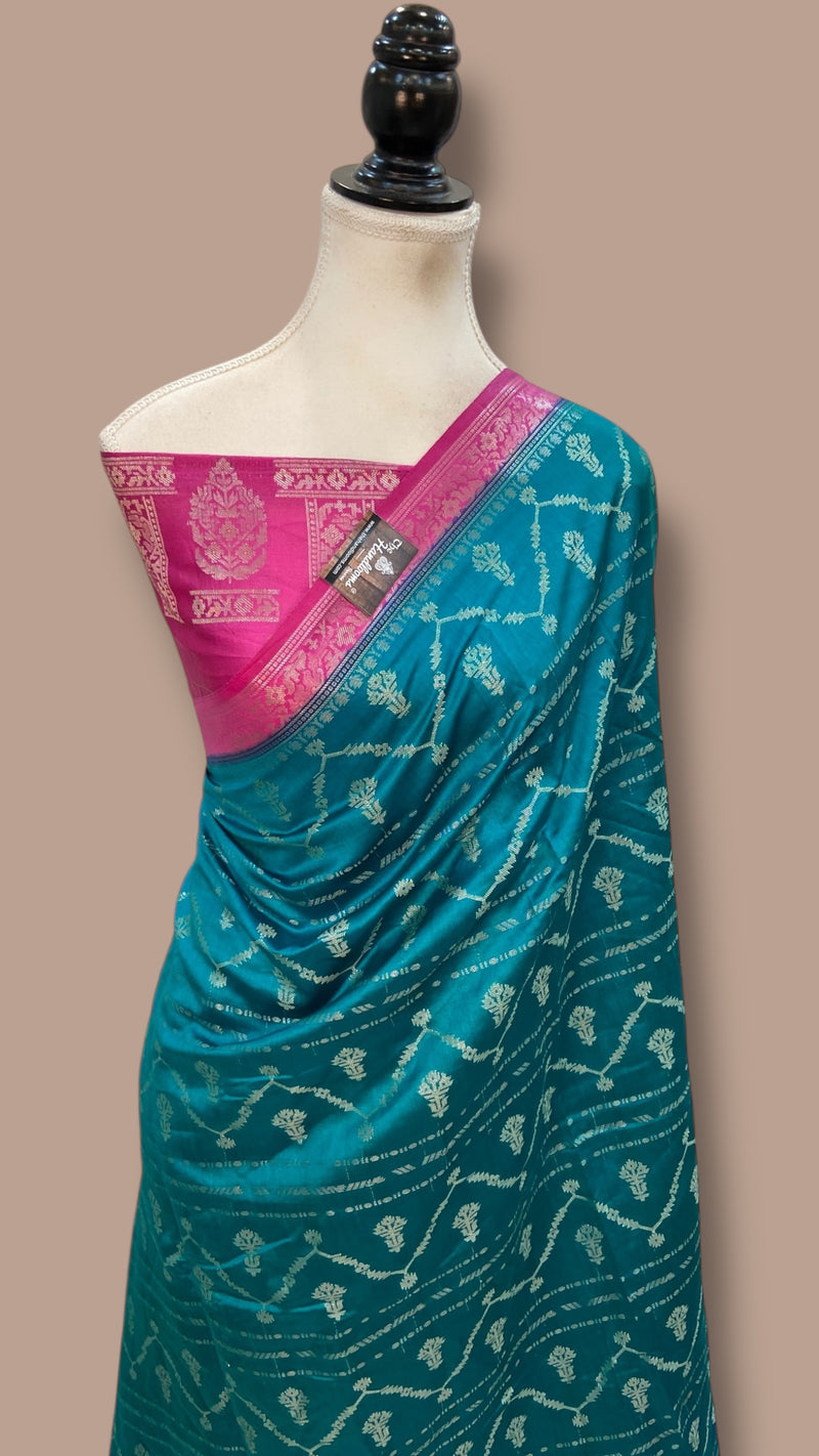 Pure Chiniya Silk Handloom Banarasi Saree - The Handlooms