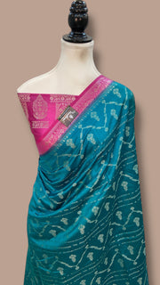 Pure Chiniya Silk Handloom Banarasi Saree - The Handlooms