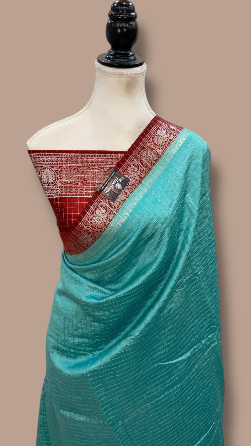 Pure Chiniya Silk Handloom Banarasi Saree - The Handlooms