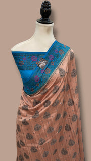 Pure Chiniya Silk Handloom Banarasi Saree - The Handlooms