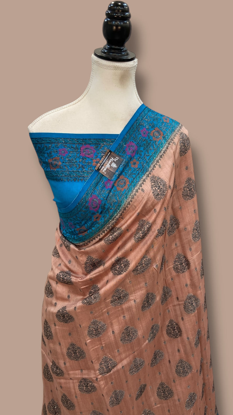 Pure Chiniya Silk Handloom Banarasi Saree - The Handlooms