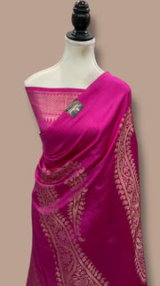 Pure Mango Silk Banarasi Handlokom Saree - The Handlooms