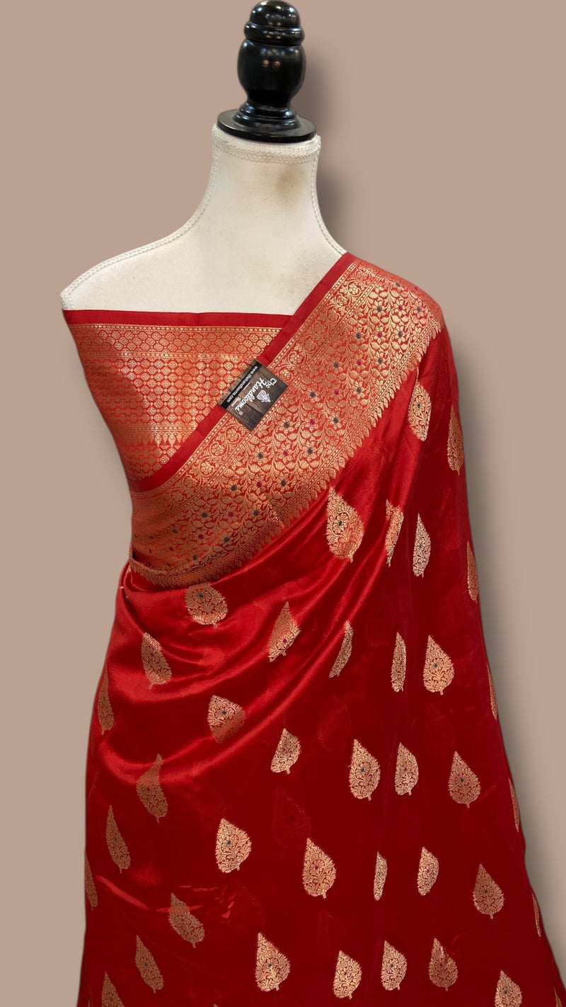 Pure Mango Silk Banarasi Handloom Saree