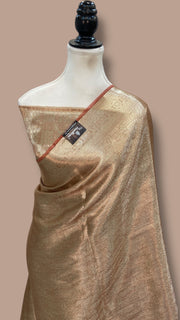 Pure Kora Tissue Tanchui Handloom Banarasi Saree - The Handlooms