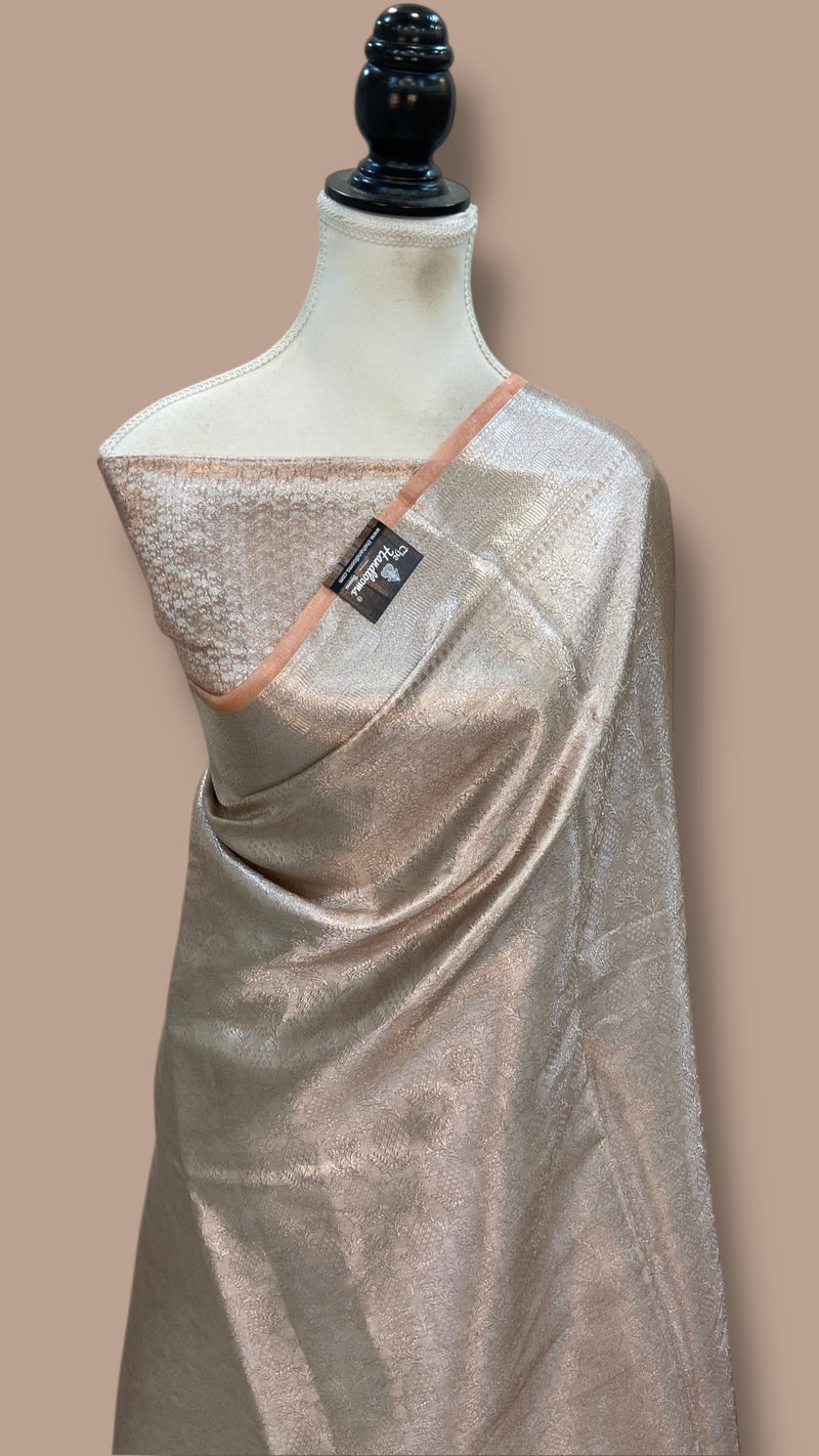 Pure Kora Tissue Tanchui Handloom Banarasi Saree