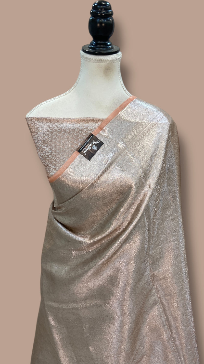 Pure Kora Tissue Tanchui Handloom Banarasi Saree