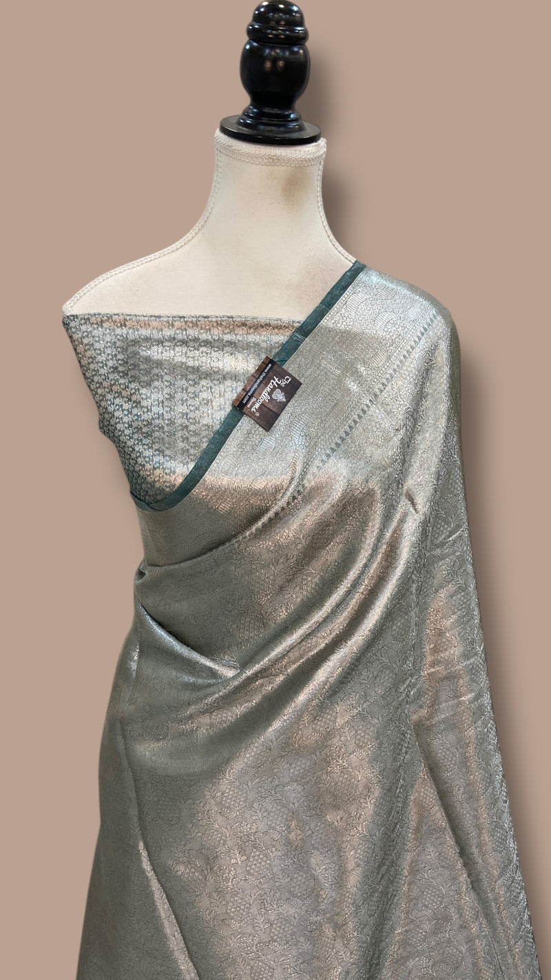 Pure Kora Tissue Tanchui Handloom Banarasi Saree