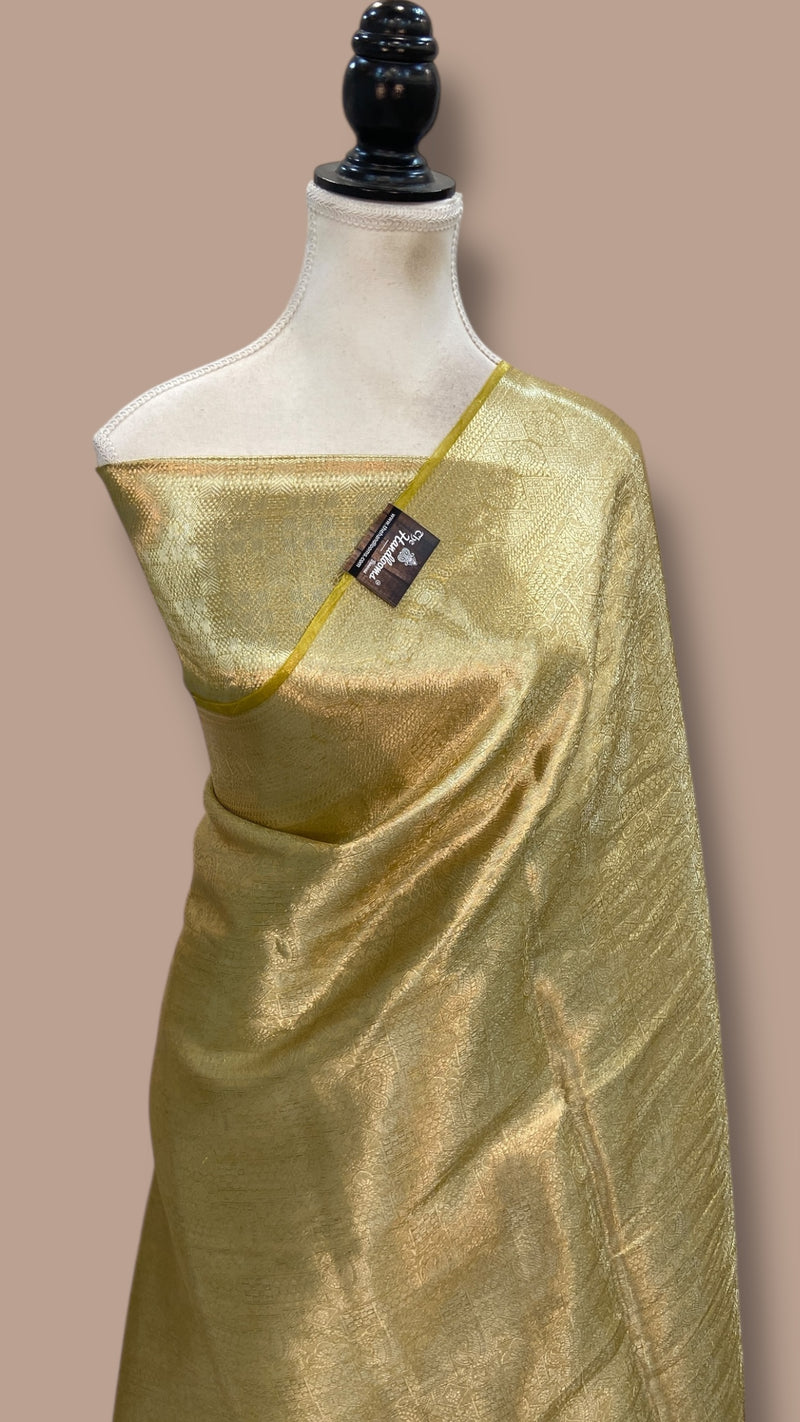 Pure Kora Tissue Tanchui Handloom Banarasi Saree