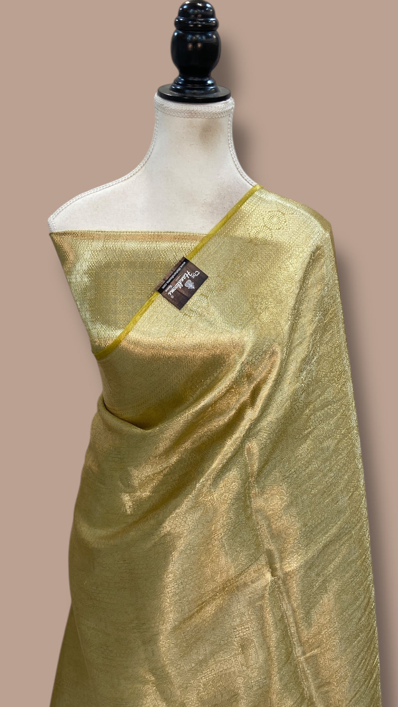 Pure Kora Tissue Tanchui Handloom Banarasi Saree