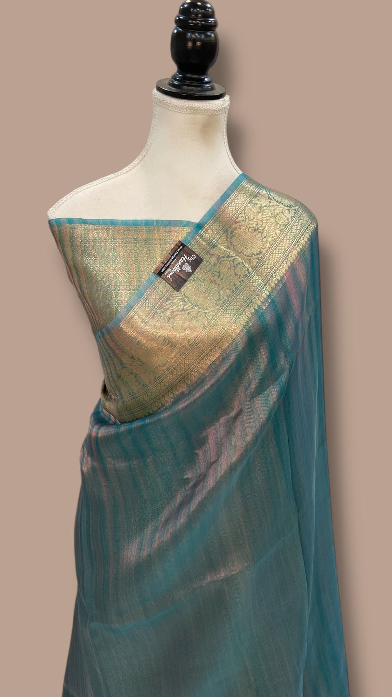 Pure Kora Tissue Handloom Banarasi Saree