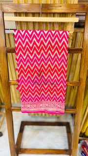 Khaddi Georgette Handloom Banarasi Dupatta - The Handlooms