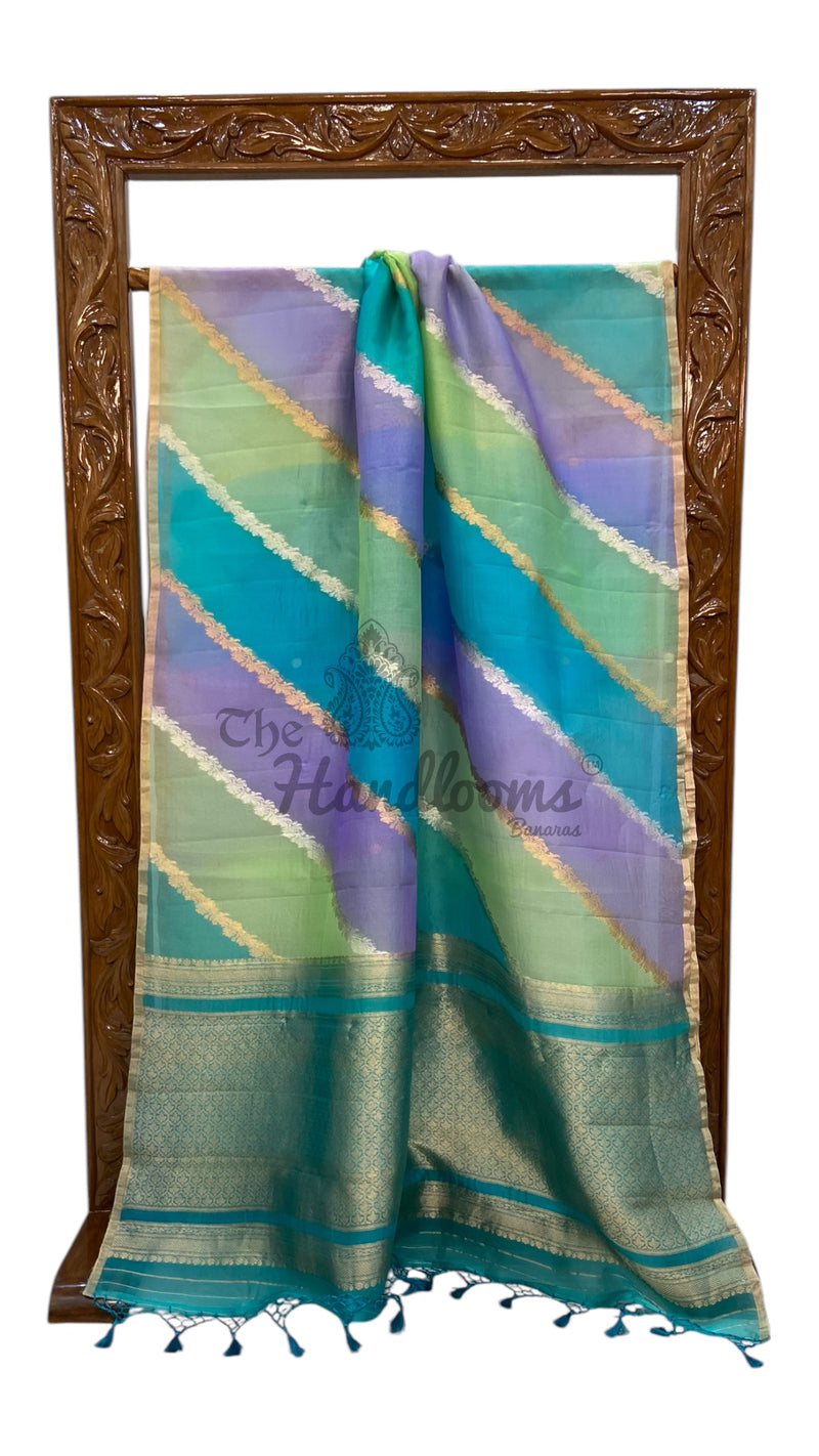 Rangkat Pure Kora Handloom Banarasi Saree - The Handlooms