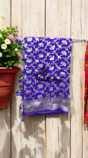 Pure Khaddi Georgette Handloom Dupatta - The Handlooms