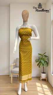 Tissue Khaddi Georgette Banarasi Dress material - The Handlooms