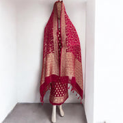 Khaddi Georgette Banarasi Dress material Water Zari - The Handlooms