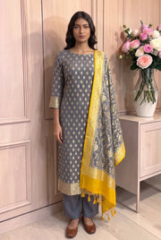 Khaddi Georgette Banarasi Dress material - The Handlooms