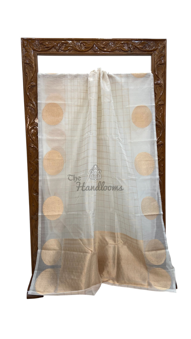 Pure Kora Handloom Banarasi Saree