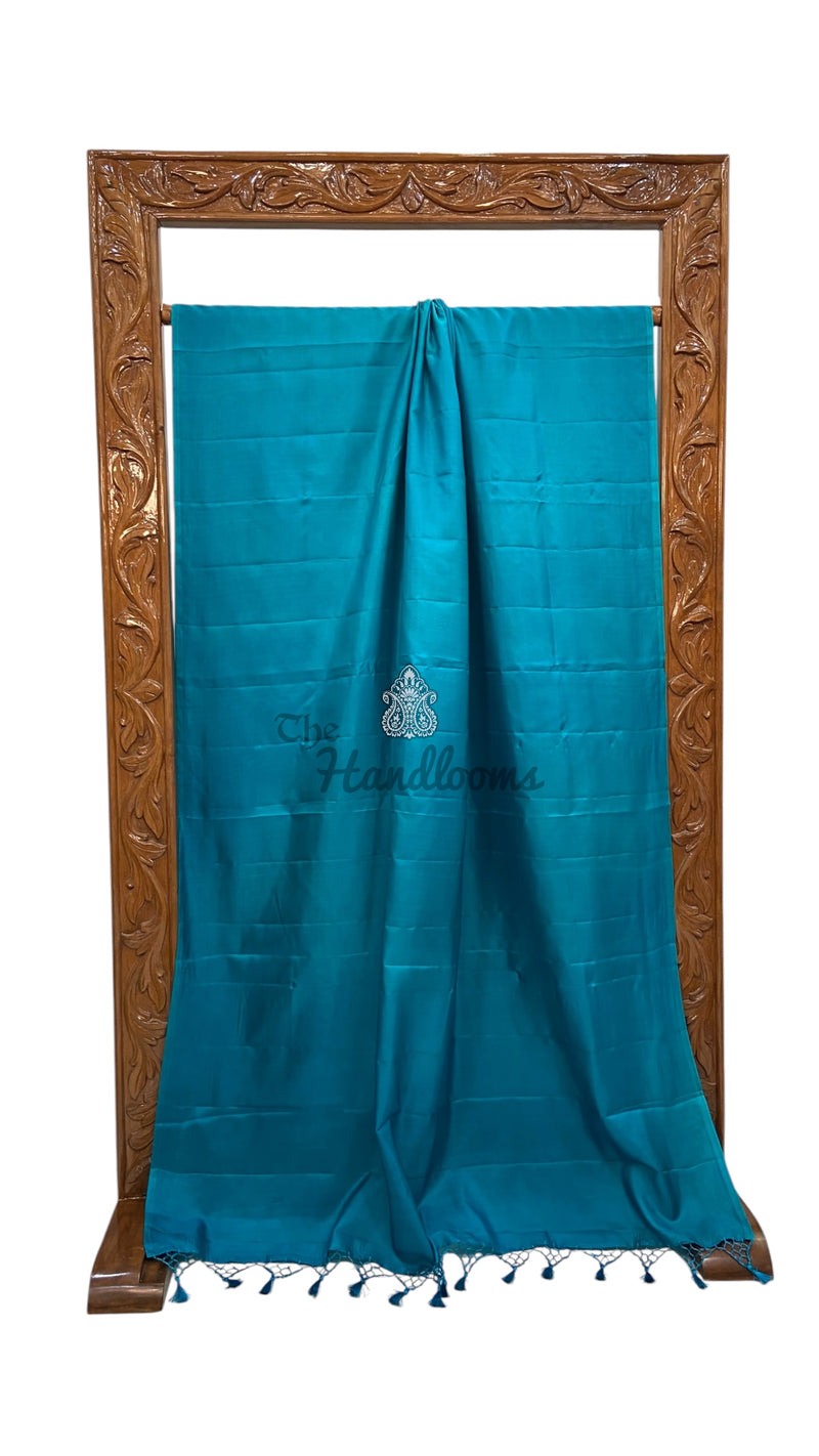 Pure Katan Silk Handloom Banarasi Saree-Plain