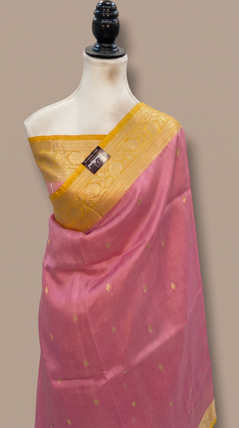 Pure Kora Silk Handloom Banarasi Saree