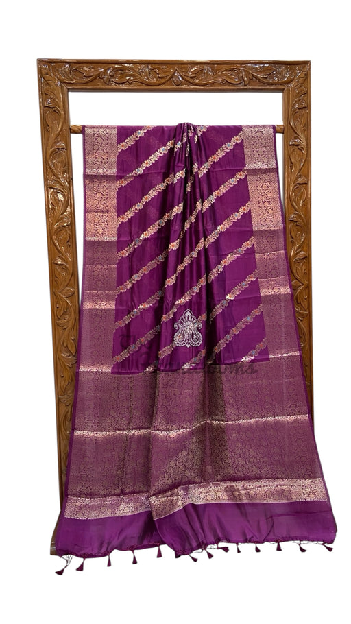 Pure Mango Silk Banarasi Handloom Saree - The Handlooms