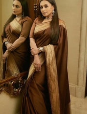 Rani Mukherji in Pure Katan Silk Banarasi Handloom Saree - The Handlooms