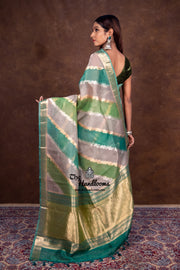 Rangkat Pure Kora Handloom Banarasi Saree - The Handlooms