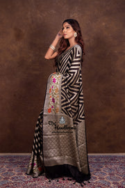 Pure Chiffon Khaddi Banarasi Saree - The Handlooms